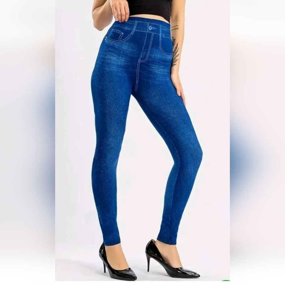 High Waist Skinny JEGGINGS Leggings - Super Stretchy & Comfort Fit